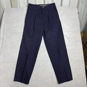 Jordin By Rebound 447 Classic Trouser Mens Blue Pleated Slash Pocket 32x30 NWT